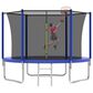 HOMLUX 10" Outdoor Trampoline Sports with Ladder in Blue, , large