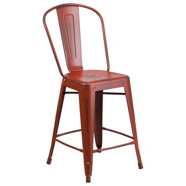 Flash Furniture 24" Counter Stool in Red, , large