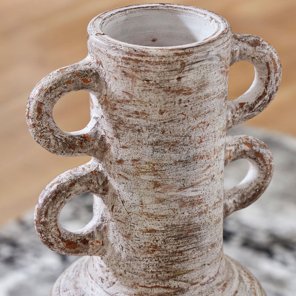 Ashley Wellbridge 20&quot; Vase in Distressed White, , large