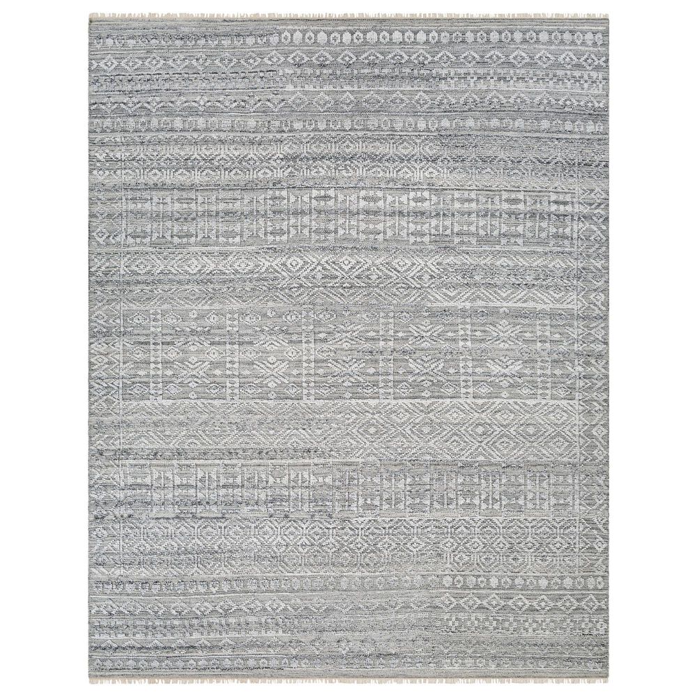 Surya Pompei Charcoal, Black, White, Light Slate, Beige and Teal 10" x 14" Area Rug, , large
