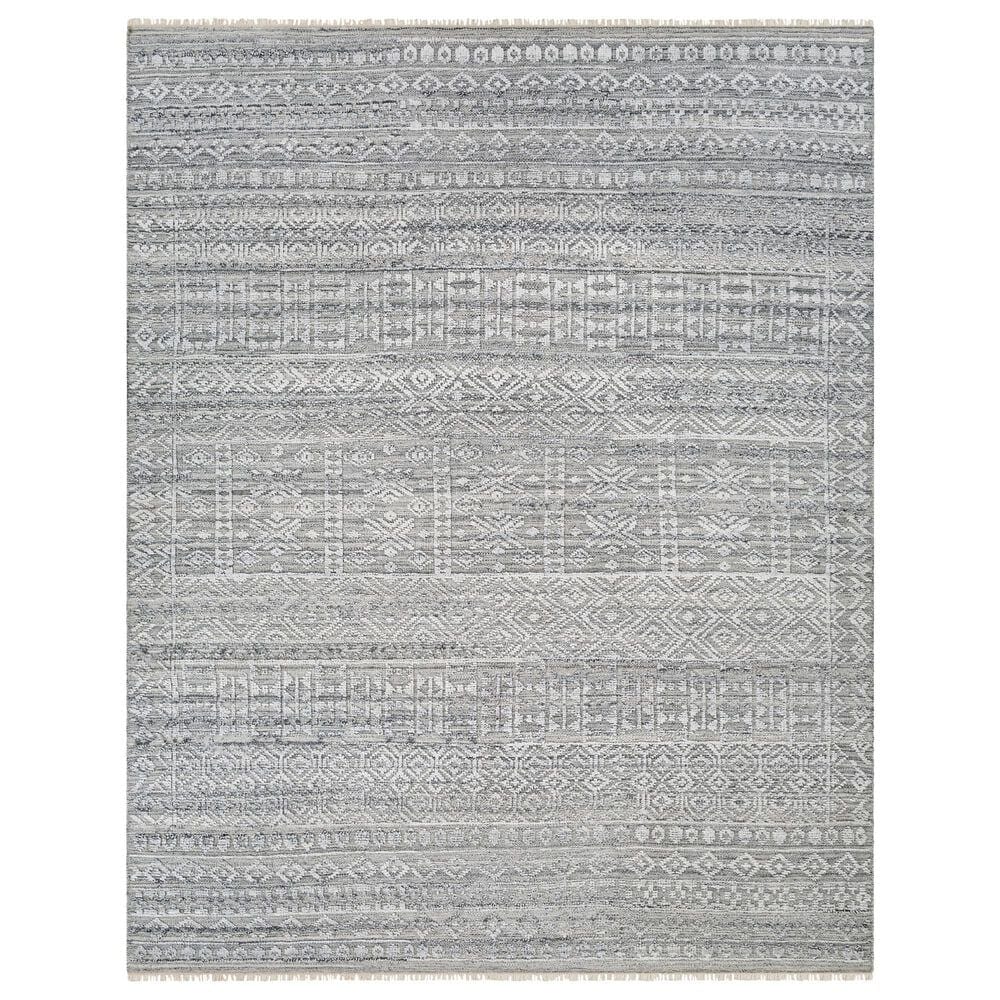 Surya Pompei Charcoal, Black, White, Light Slate, Beige and Teal 10" x 14" Area Rug, , large