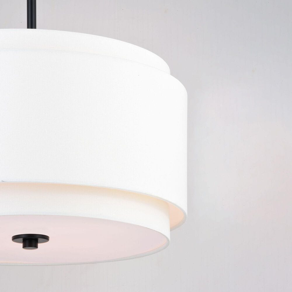 Vaxcel Burnaby 4-Light Pendant in Black, , large