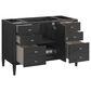 James Martin Vanities Myrrin 48" Vanity in Carbon Oak with 3 cm Arctic Fall Solid Surface Top, , large