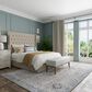 Feizy Dartmouth 39QLF 7"9" x 10" Gray and Multicolor Area Rug, , large