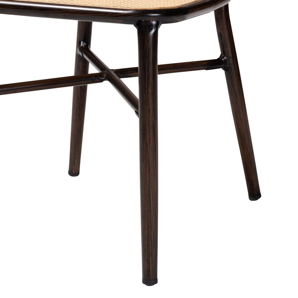 Baxton Studio Katina Side Chair in Dark Brown and Natural (Set of 2), , large
