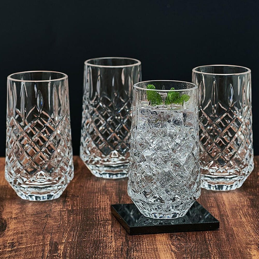 Lifetime Brands Wesley 12 Oz Highball Glasses in Clear (Set of 4), , large