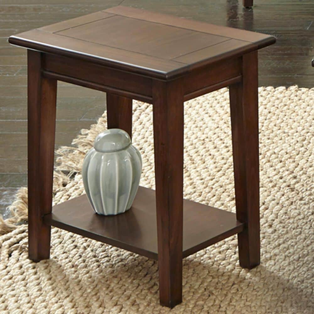 A-America Westlake Chairside Table in Cherry Brown, , large