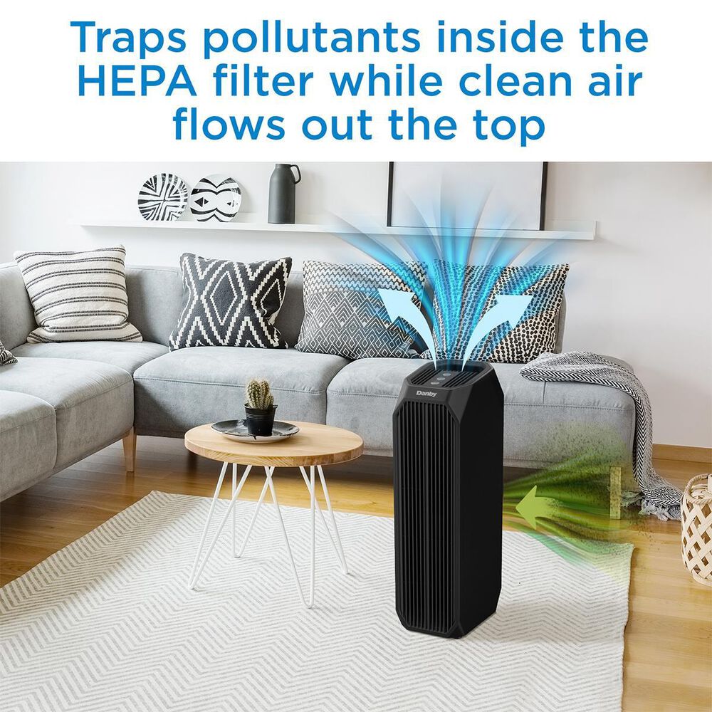 Danby Air Purifier for rooms up to 210 sq. ft in Black, , large