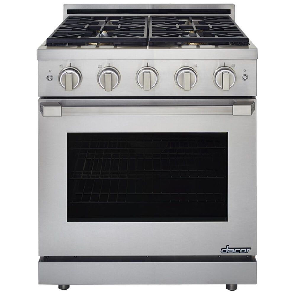 Dacor Heritage Self 30" Liquid Propane Dual Fuel Range in Stainless Steel, , large