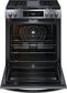 Frigidaire Gallery 30" Front Control Gas Range with Total Convection in Black Stainless Steel, , large