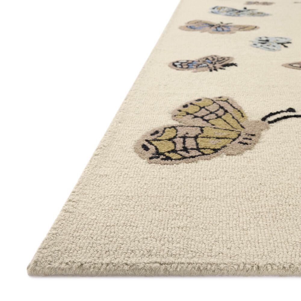 Rifle Paper Co. x Loloi Highgrove Animal Print Cream 5&#39; x 7&#39;6&quot; Area Rug, , large