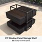 HOMLUX 12" x 14" Outdoor Hardtop Sunroom Gazebo with Aluminum Frame in Black, , large