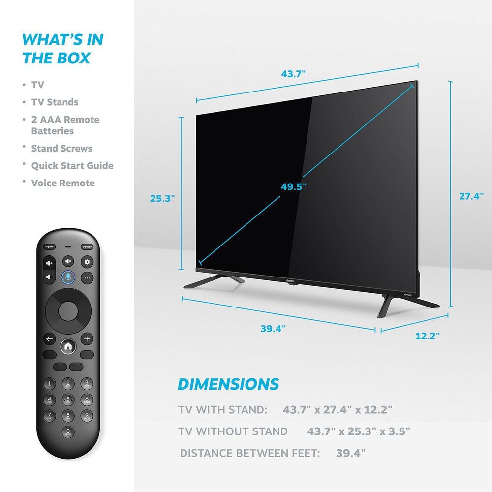 Element 50&quot; 4K UHD HDR SMART XUMO TV, , large