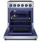 Thor Kitchen Gordon Ramsay 30" Professional Electric Range with Navy Blue Handle Kit in Stainless Steel, , large