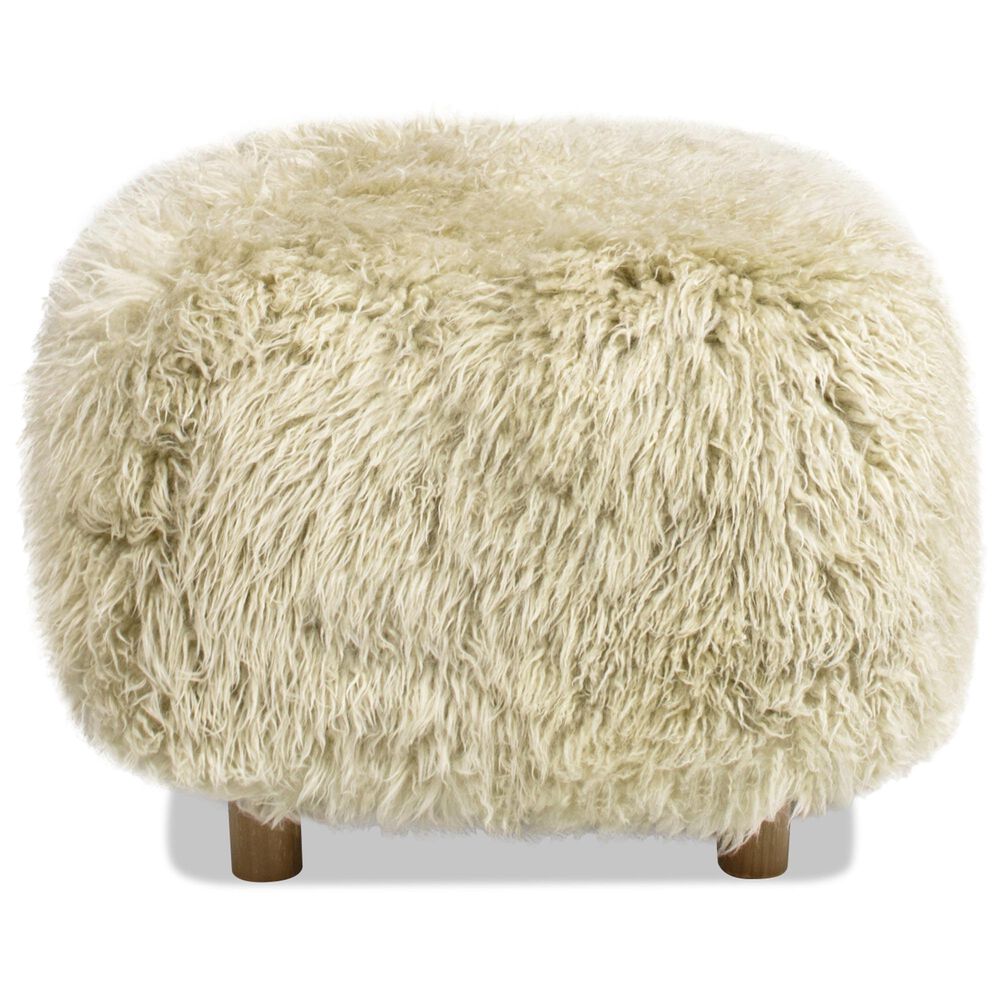 Jennifer Taylor Home Enchante Accent Ottoman in Taupe Beige, , large