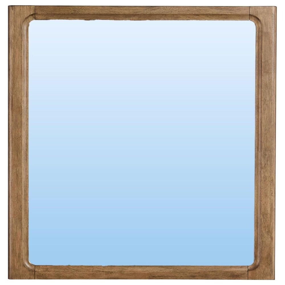 Riverside Furniture Henderson Rustic 6 Drawer Dresser and Mirror in Toasted Pecan, , large