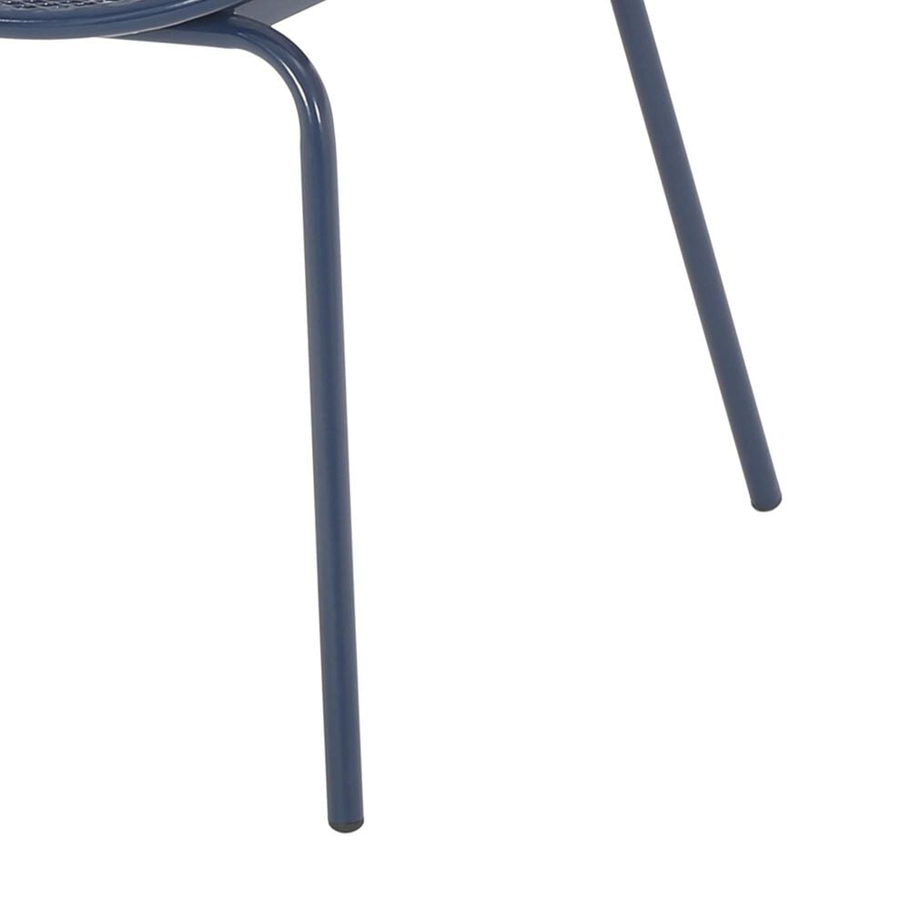 Hearth and Haven Elba Outdoor Mesh Accent Chair in Navy (Set of 2), , large