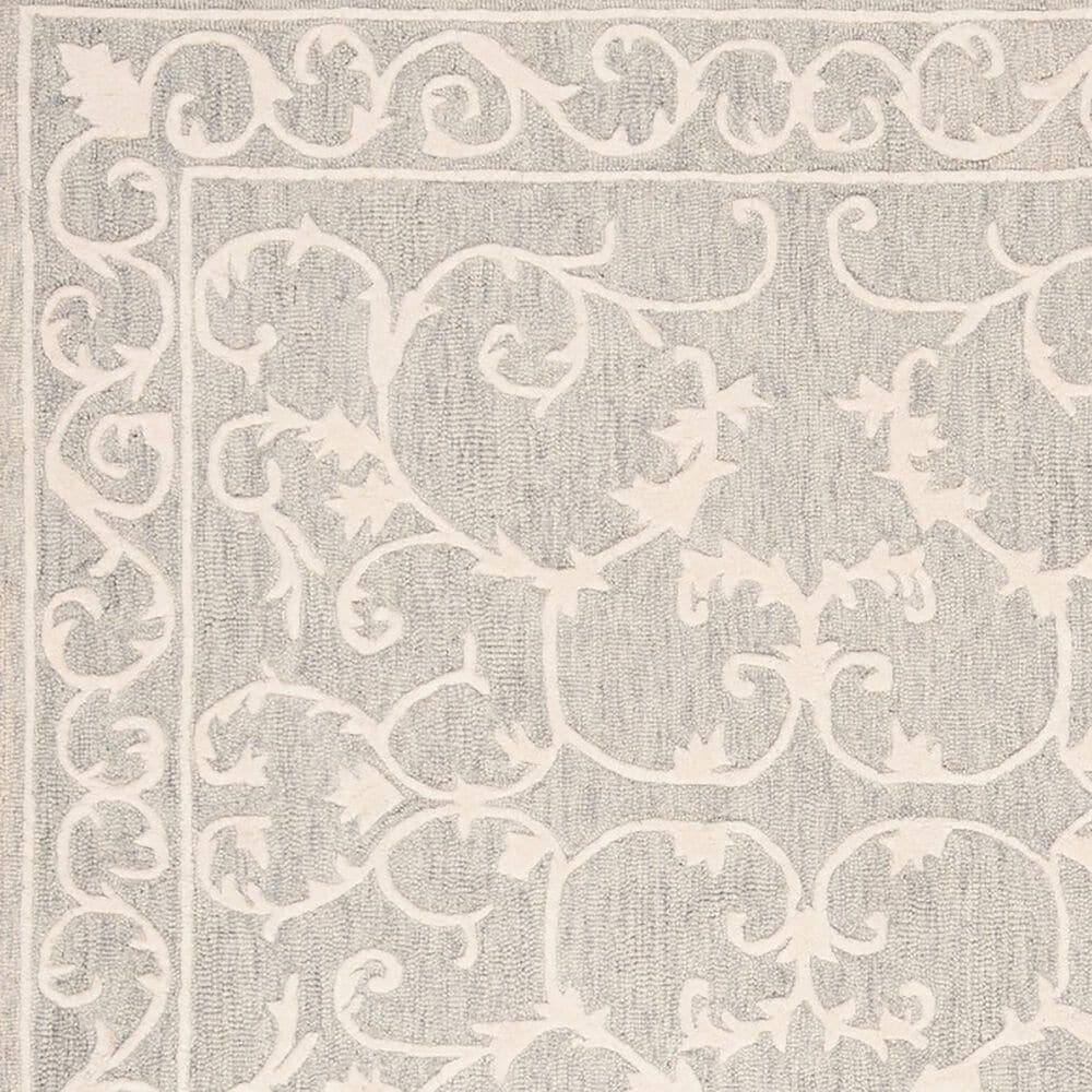 Safavieh Micro-Loop MLP507F 2&#39;3&quot; x 11&#39; Light Grey and Ivory Runner, , large