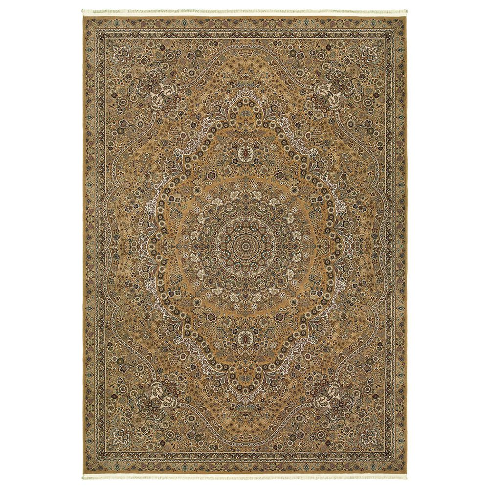 Oriental Weavers Masterpiece 8022J 9"10" x 12"10" Gold Area Rug, , large