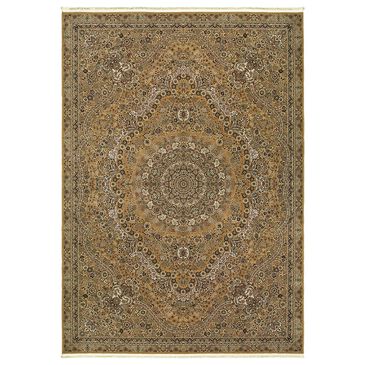 Oriental Weavers Masterpiece 8022J 9"10" x 12"10" Gold Area Rug, , large