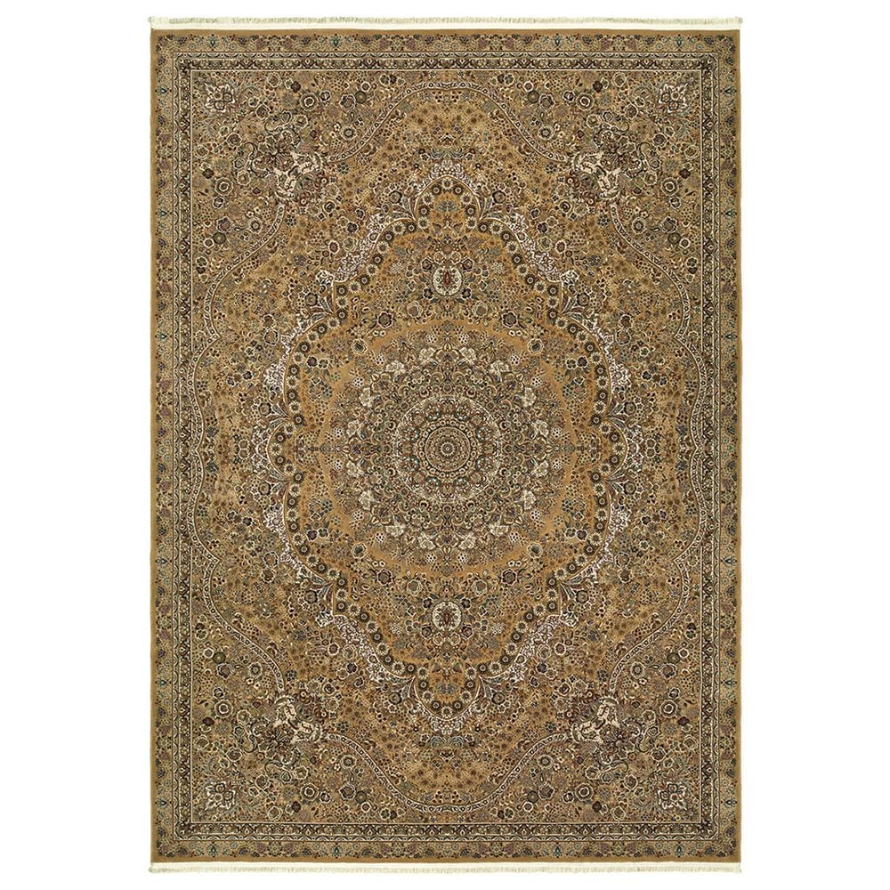 Oriental Weavers Masterpiece 8022J 9"10" x 12"10" Gold Area Rug, , large