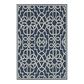Oriental Weavers Meridian 2205B 6"7" x 9"6" Navy Area Rug, , large