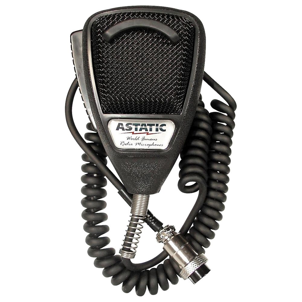 Astatic Noise Cancelling 4-Pin CB Microphone in Black, , large