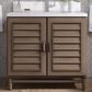 James Martin Vanities Portland 36" Single Bathroom Vanity in Whitewashed Walnut with Single Hole 3 cm White Zeus Quartz Top and Rectangular Sink, , large