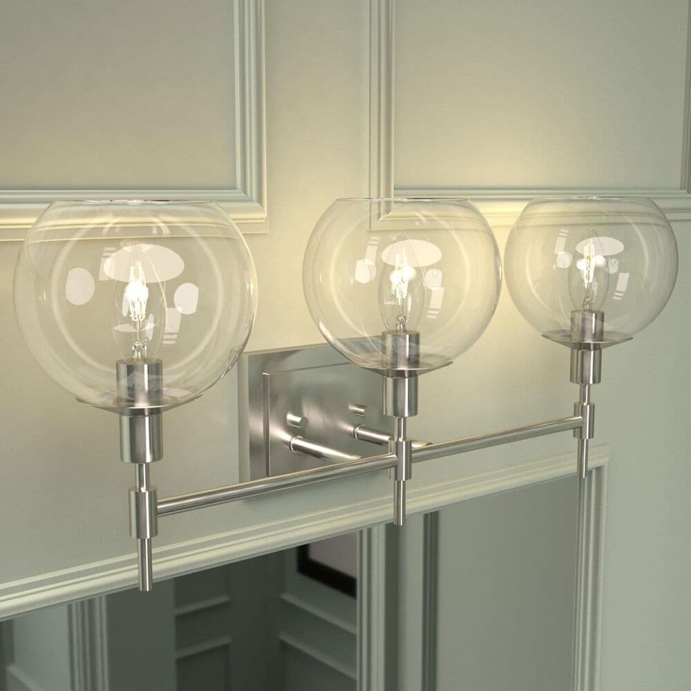 Hunter Xidane 3-Light Vanity in Brushed Nickel, , large