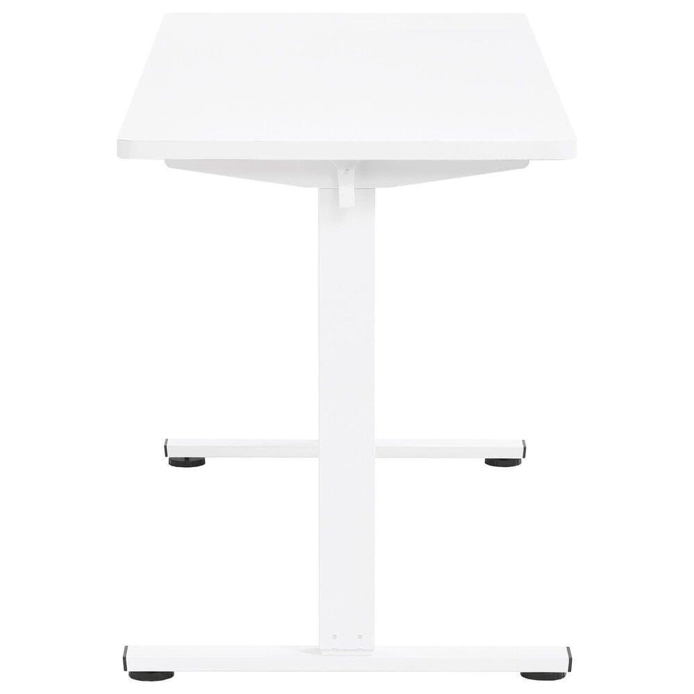 OSP Home Primo 60&quot; Electric Sit and Stand Desk in White, , large