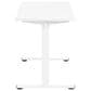 OSP Home Primo 60" Electric Sit and Stand Desk in White, , large