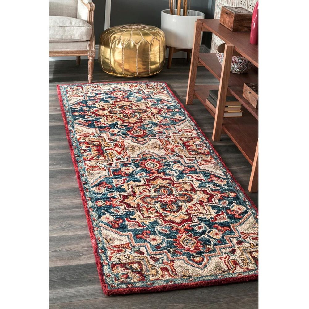 nuLOOM Anaheim MJAH010 2'6" x 8' Multicolor Runner, , large