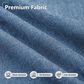 HOMLUX 6 Piece Outdoor Wicker Sectional Patio Furniture Set in Denim Blue, , large