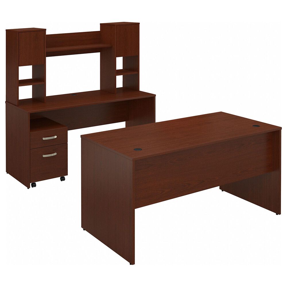Bush Contemporary 3-Piece Office Desk Set in Autumn Cherry, , large