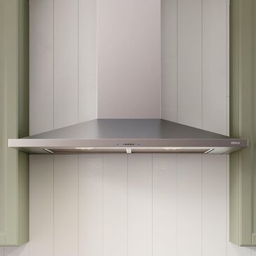 Zephyr Anzio 36" Wall Mount Chimney Range Hood in Stainless Steel, , large
