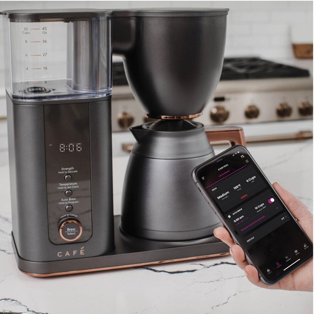 Cafe Specialty Drip Coffee Maker with Wi-Fi in Matte Black, , large