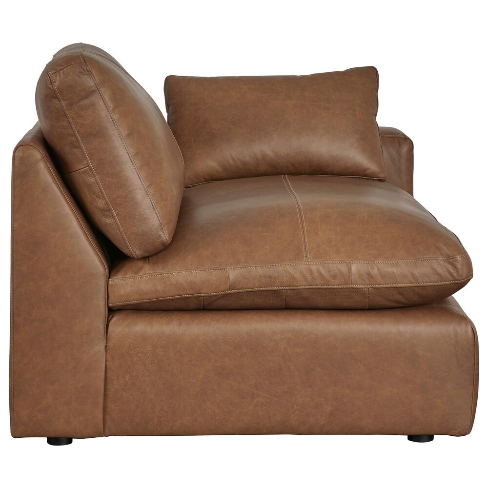 Ashley Emilia 4-Piece Stationary Reversible Sectional in Caramel, , large