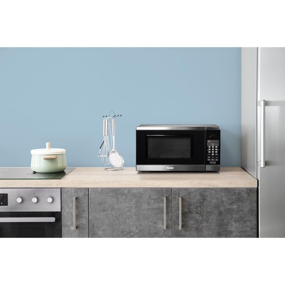 Danby 0.7 Cu.Ft. Countertop Microwave in Stainless Steel, , large