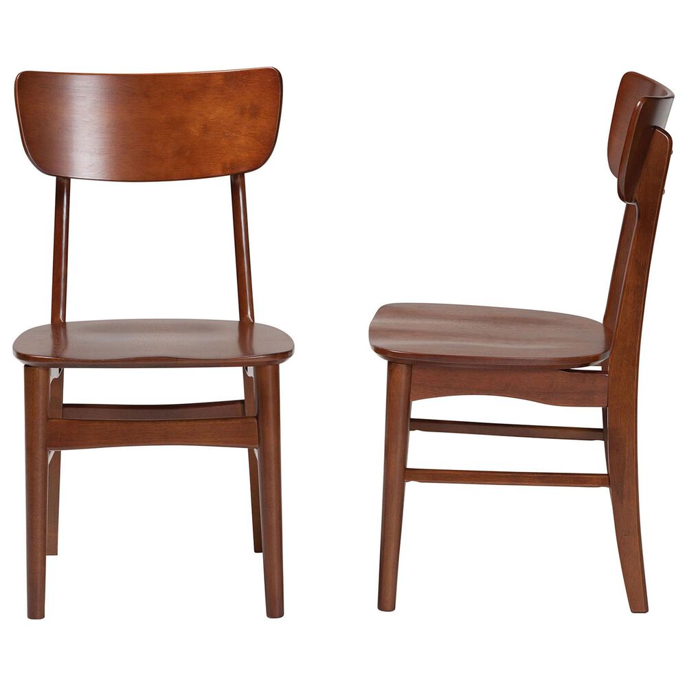Baxton Studio Netherlands Side Chair in Dark Walnut (Set of 2), , large