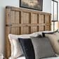 Millenium Ridgester King Panel Bed with Dresser, Chest and Two Nightstands in Light Brown with USB Ports, , large