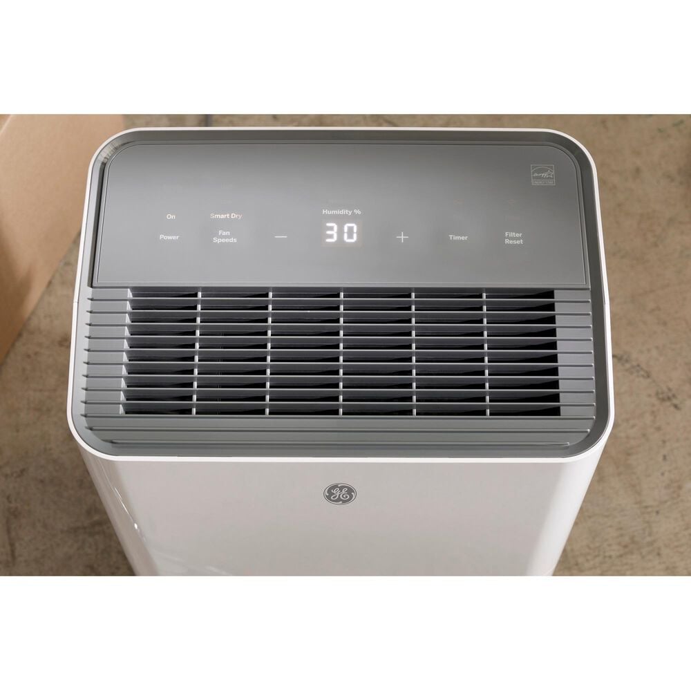 GE Appliances 22 Pint Portable Dehumidifier in White, , large