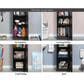 Sauder 4-Shelf Storage Cabinet in Raven Oak, , large