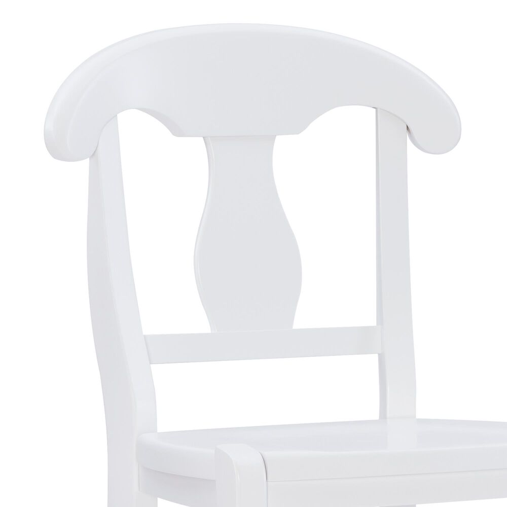 Linon Home Decor Vander Bar Stool in White, , large