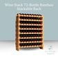 HOMLUX 72-Bottle Bamboo Stackable Modular Wine Rack in Natural, , large