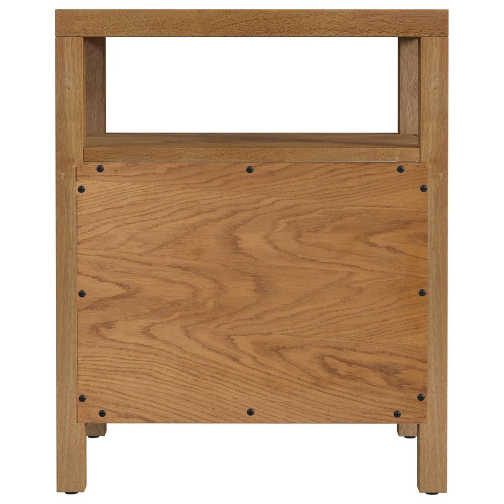 Butler Specialty Company Nora 2 Drawer Nightstand with Open Shelf in Light Natural Brown, , large