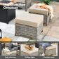 HOMLUX 6-Piece Patio Conversation Set with Coffee Table in Beige, , large