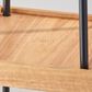 Adesso Henry Shelf Floor Lamp in Black and Natural, , large
