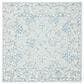 Safavieh Micro-Loop 7" Square Blue and Beige Area Rug, , large