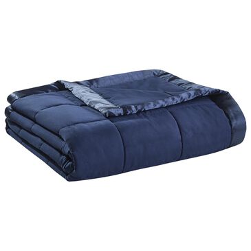 Hampton Park Windom Full/Queen Down Alternative Blanket in Navy, , large