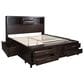 Ashley Vanmore King Storage Bed in Dark Brown, , large